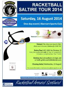 Racketball Tour - Abercorn- August 2014